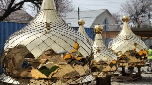 Освящение куполов храма Космы и Дамиана