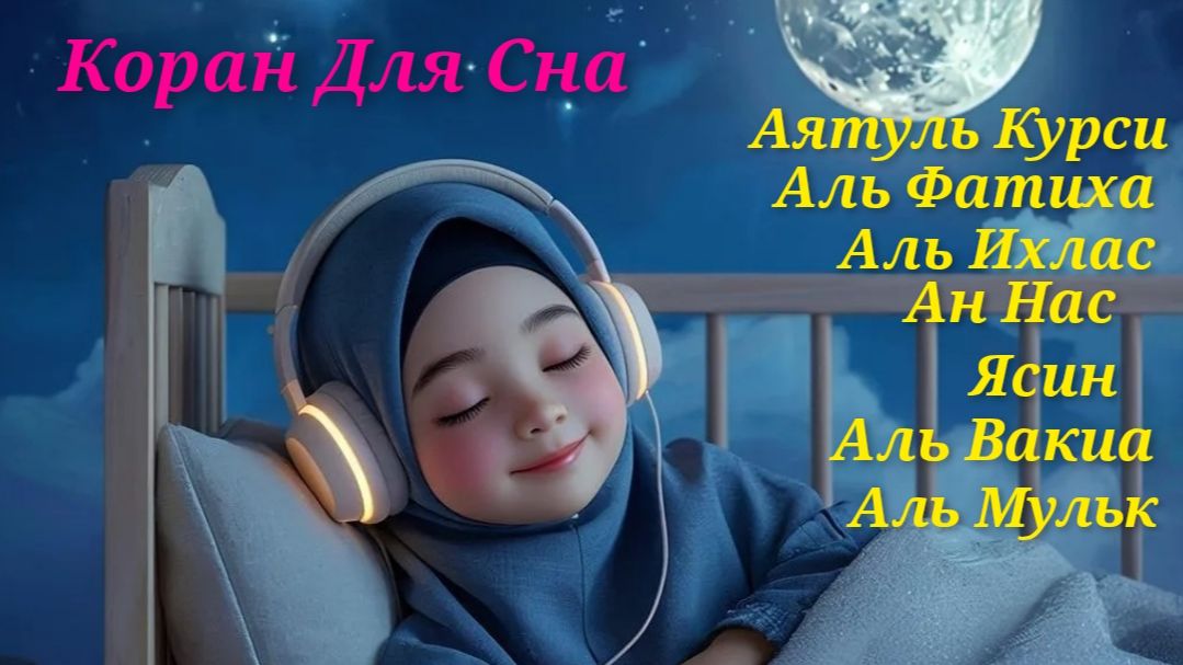 Коран для сна | Успокаивающие стихи для расслабления | аяты Курси, Ар РАХМАН, Ясин,