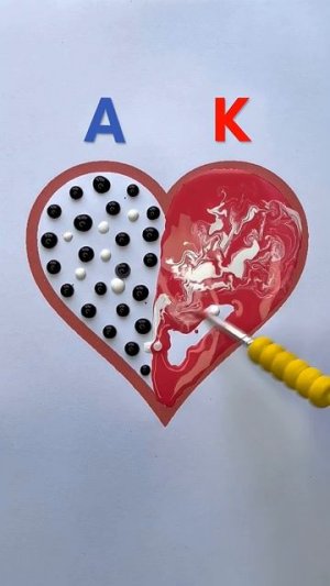 Смешиваем Цвета A+K ❤️🩵 Очень Залипательно! 😍
