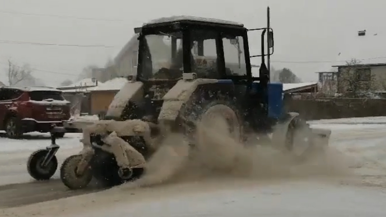 очистка дорог от снега 258 часть снято в 2023 году