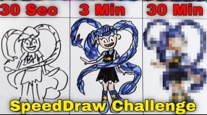 РИСУЕМ КРАСОТКУ ЛИЛЛИ ПЛЕЙТАЙМ ЧЕЛЛЕНДЖ 30 СЕКУНД 30 МИНУТ