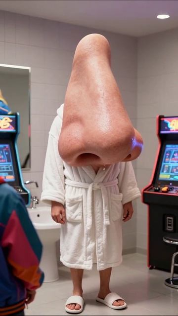 Когда нос становится главным героем: смешные моменты #юмор #видео #креатив