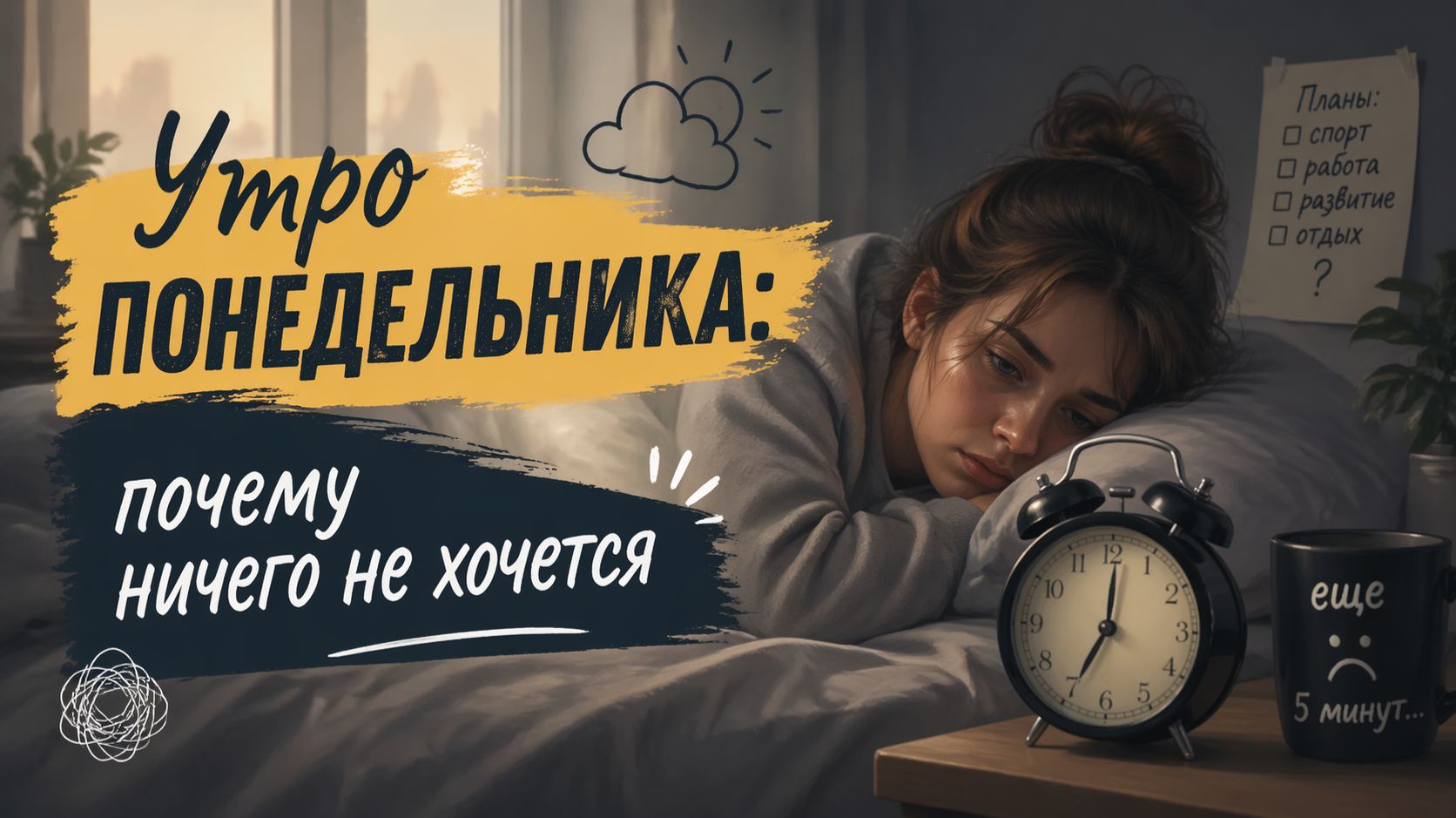 Утро понедельника: почему ничего не хочется...