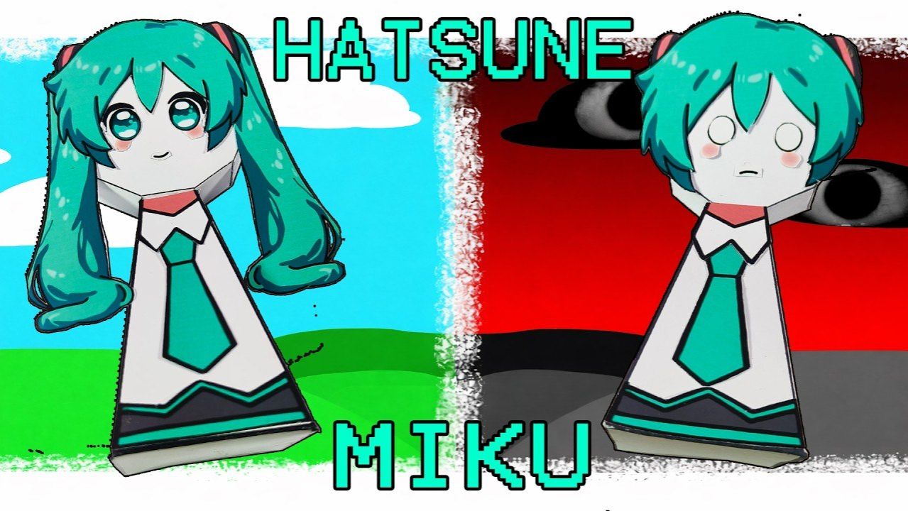 My Sprunki OC  Хацунэ Мику (оригами)