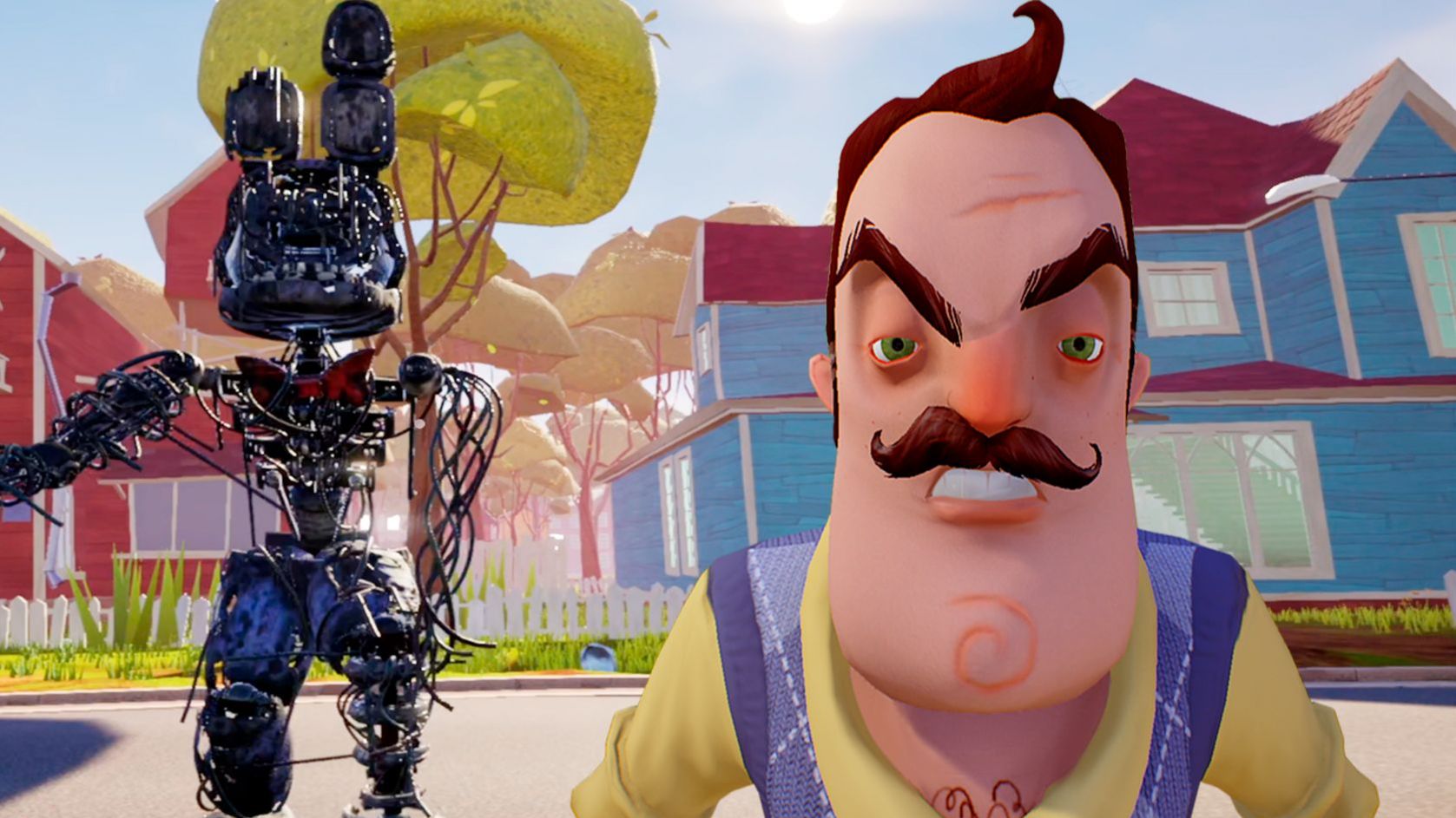 КАШМАРНЫЙ БОННИ ЗАМЕНИЛ СОСЕДА....(Hello Neighbor)