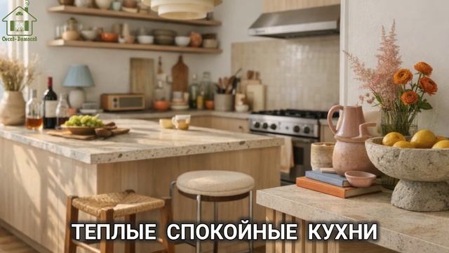 Теплые спокойные кухни фото идеи для вдохновения (1)