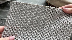 Красивый узор для вязания летних изделий из хлопка