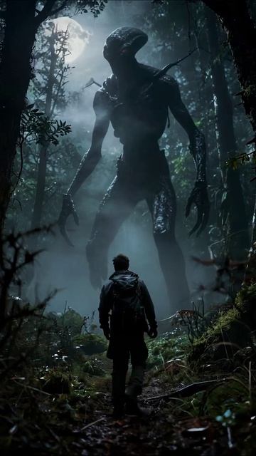 Столкновение с неизведанным: страх в лесу #ужасы #приключения #мистика