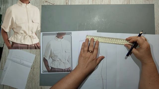 Моделирование. Легкий жакет на молнии. Выкройка № 2039.