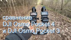 DJI Osmo Pocket 4 и DJI Osmo Pocket 3