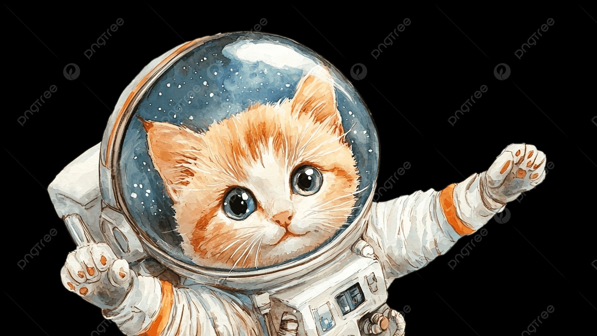 кот в космосе (делал сам)