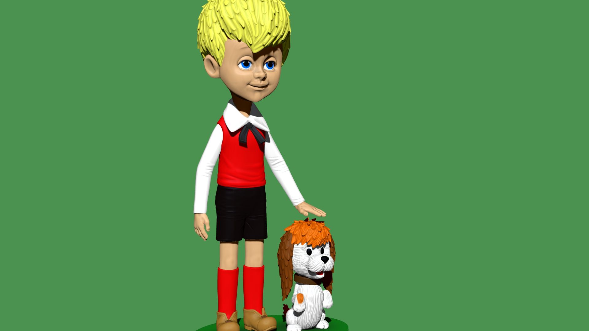 Малыш с собачкой из м-ф 