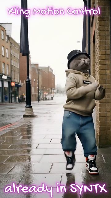 Kling Motion Control - уже в SYNTX #ai #cats #aicat #cat #catcute #cutecat #dancingcat