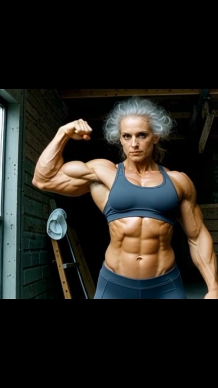 Бабуля бодибилдер