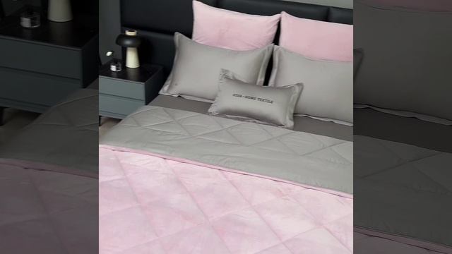 Комплект постельного белья с одеялом Сатин Вельвет Премиум «Цветочный туман»