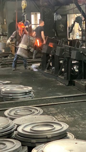 Горячая заливка чугуна в кокиль