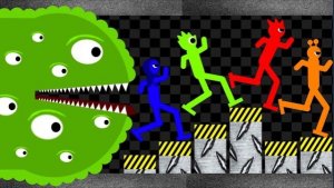 ИГРАЕМ В НОВУЮ ИГРУ! КТО УБЕЖИТ ОТ ЧЕРВЯ-ЛЮДОЕДА?? СКОРОХОДЫ СПАСАЮТСЯ