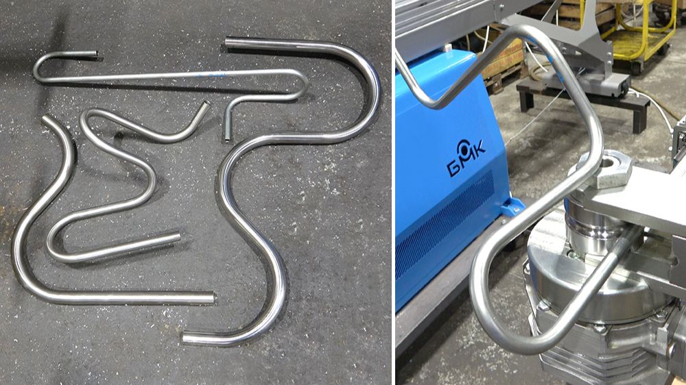 Дорновый трубогиб с ЧПУ PARTNER до 30 мм - гибка труб из нержавейки диаметром 15, 22 и 30 мм