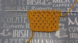 Узор спицами. Кружевной переплет