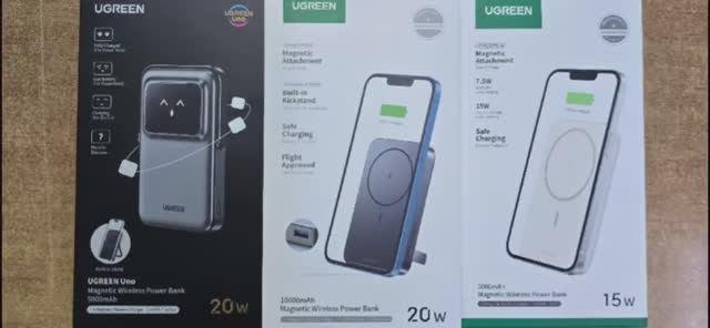 Мобильный аккумулятор Power Bank Mag-Safe PB571 35605B PB206 15086 PB560 25207 UGREEN
