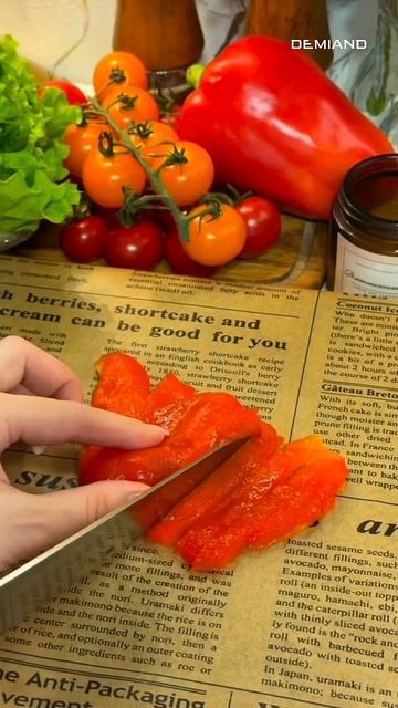 Яркая и полезная овощная закуска к шашлыку 🫑🌶️