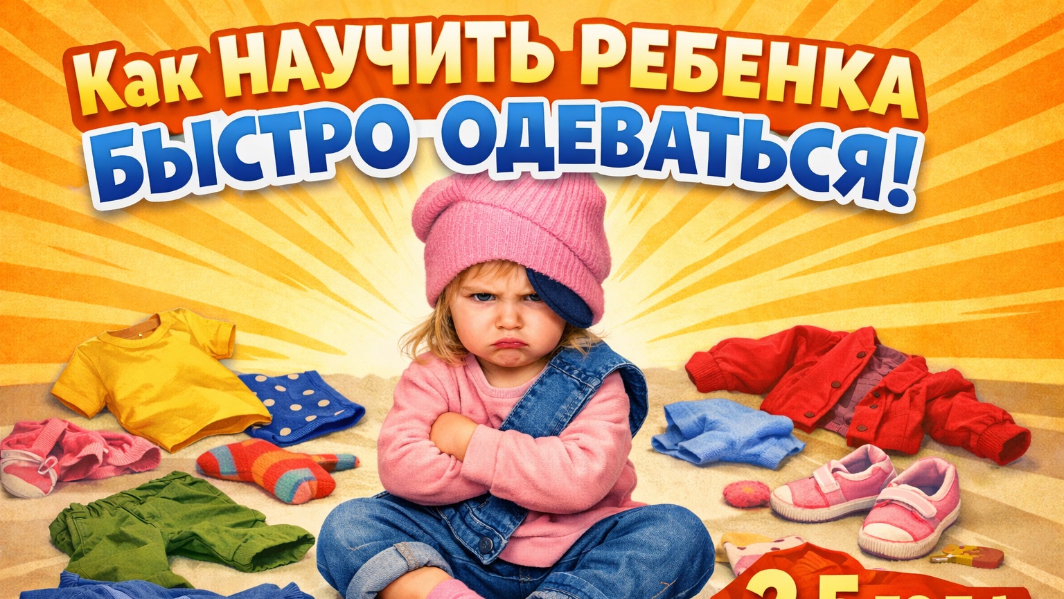 Что нужно сделать, чтобы ребенок быстро одевался. 2,5 года