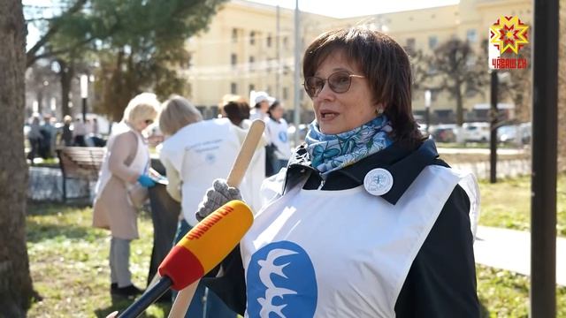 Женское движение на субботнике — Чебоксары за «Чистый город»