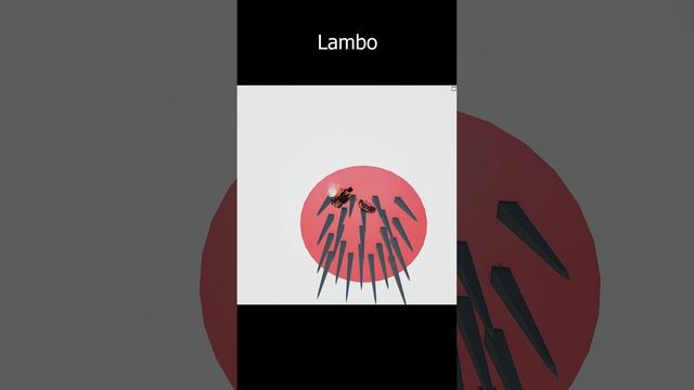 Lamborghini, Bugatti, BMW - метание в цель.