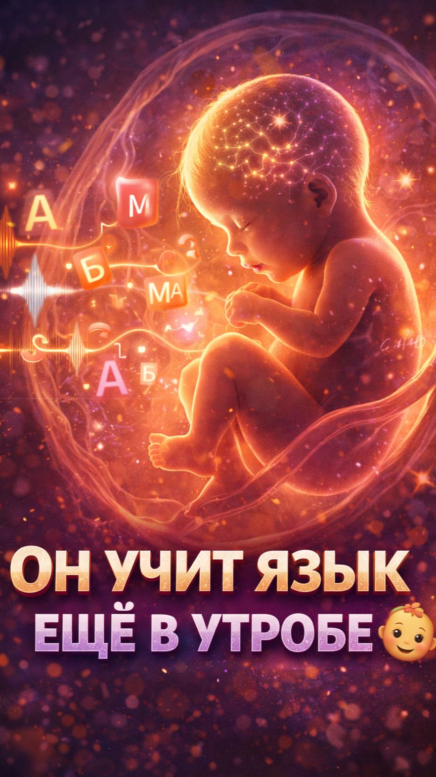 Язык мы учим в утробе