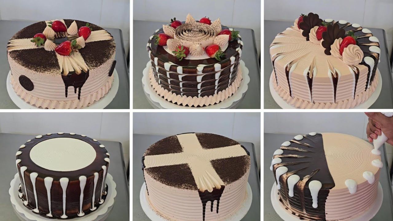 Вот как украшают торты «Черный лес» ганашем и клубникой — это просто невероятно!