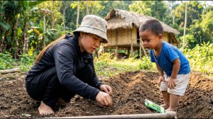 От выживания к общности: выращиваем еду и празднуем вместе с жителями деревни.