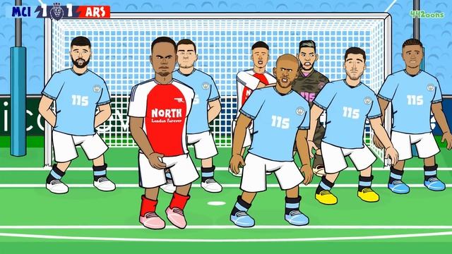 TOP 5 MAN CITY Vs ARSENAL CARTOONS😂
