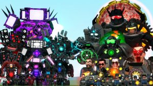 Новые ТВ-человек, Человек-камера и Человек-динамик против всех боссов Скибиди-туалетов