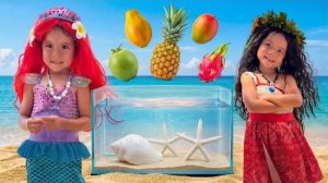 Тонет или плавает с Моаной и Ариэль - Веселая научная викторина для детей