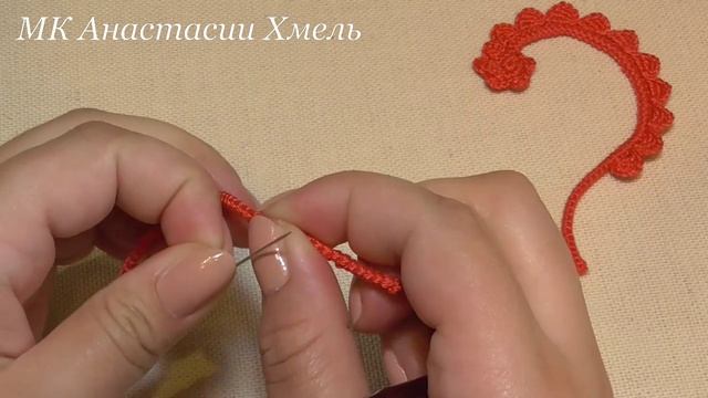 Завиток мотив ирландского кружева для начинающих