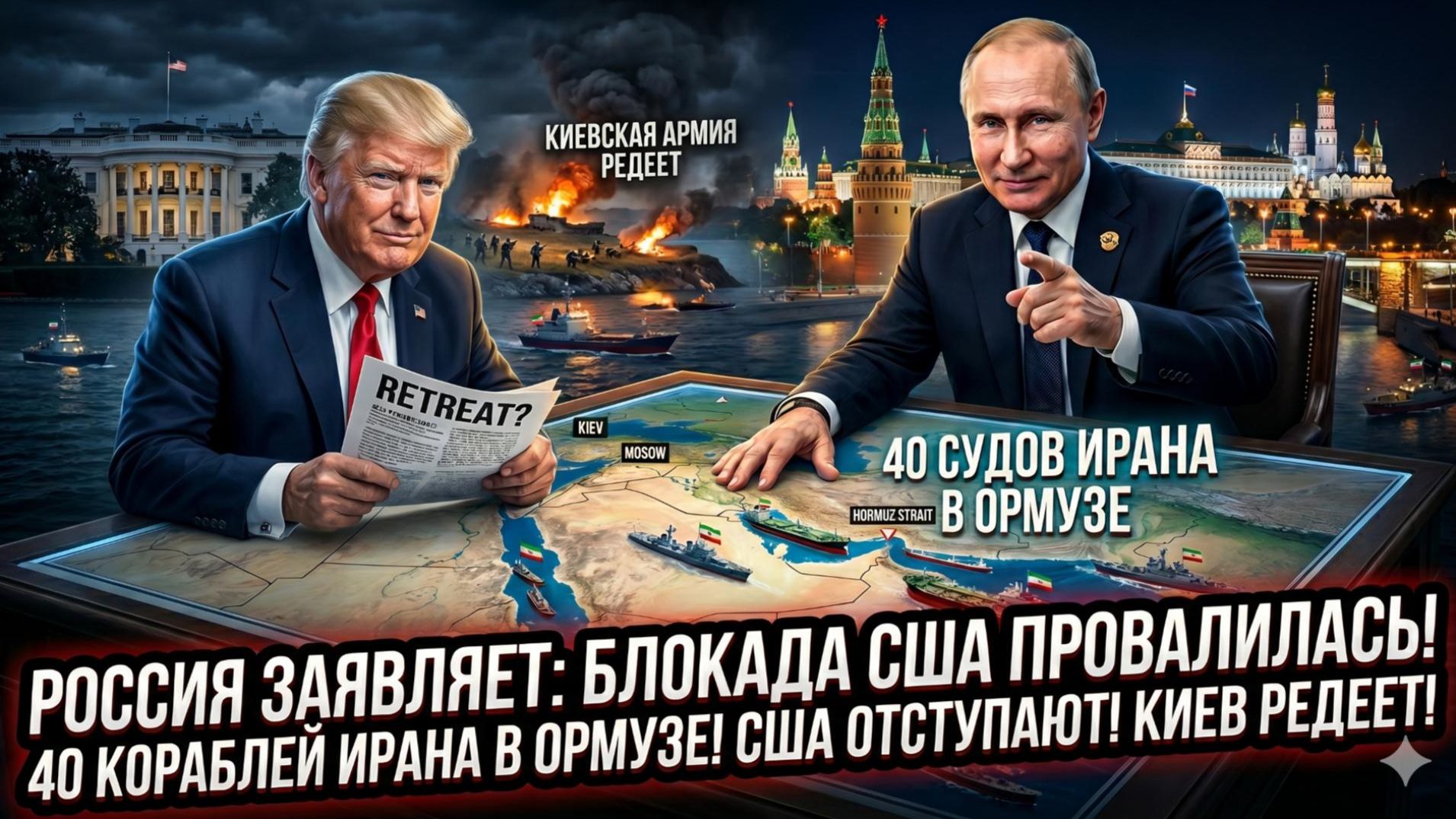 ⚡Меркурис | Шок! Блокада США провалена, 40 иранских судов в Ормузе, Вашингтон думает об отступлении