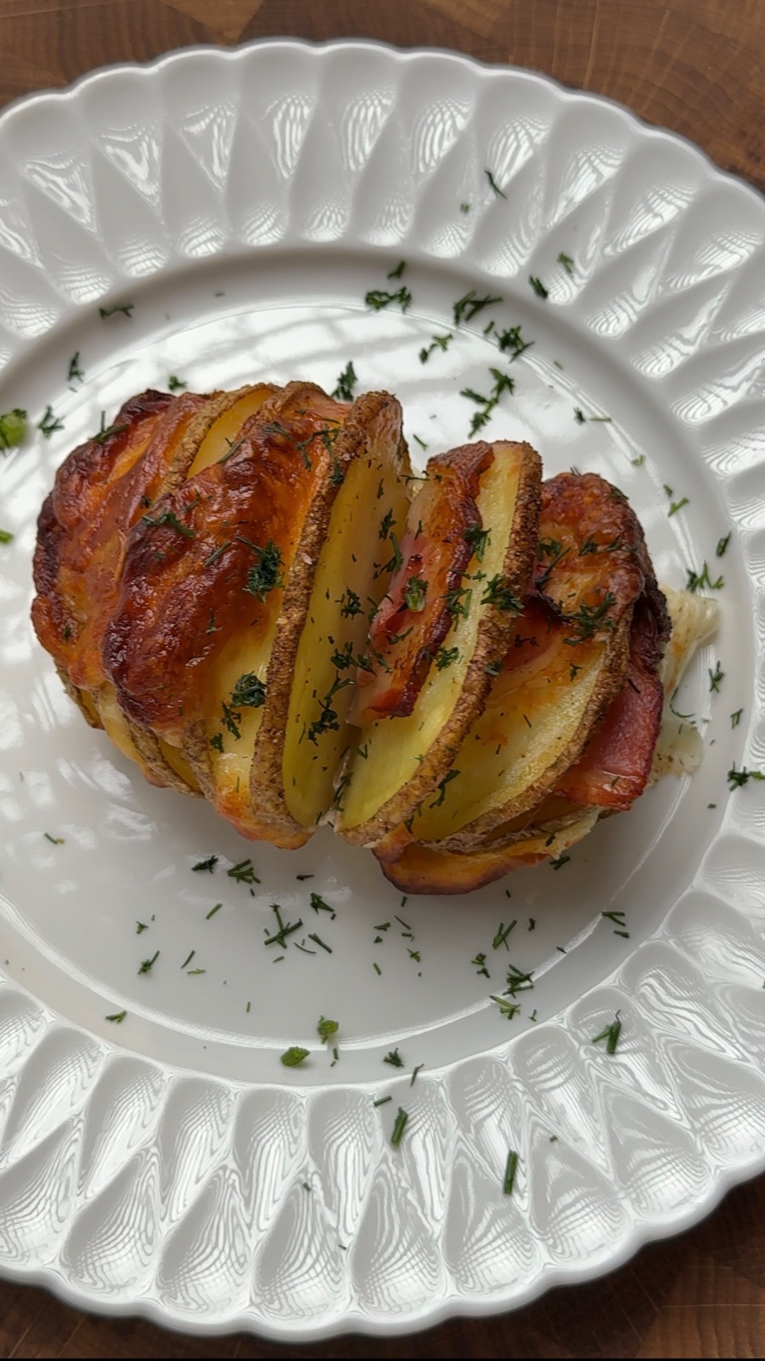 Картошка с беконом и сыром