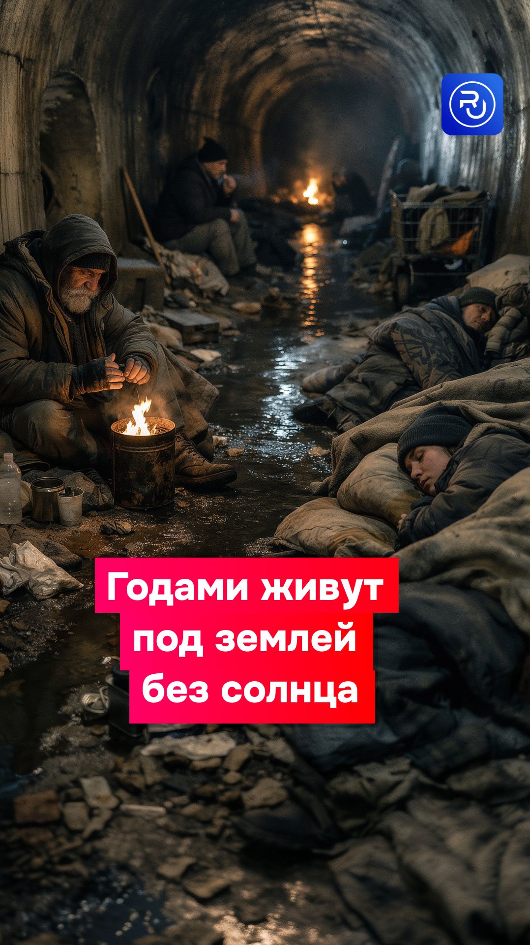 Люди годами живут под землей