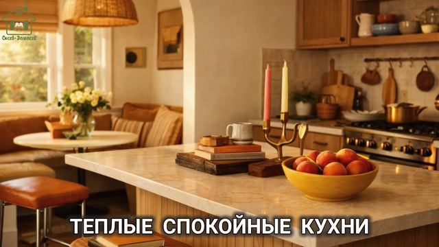 Теплые спокойные кухни фото идеи для вдохновения (10)