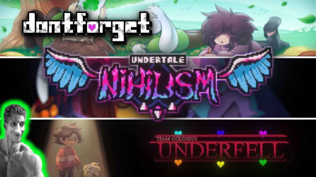 Три Фан-Игры│Undertale Nihilism, DONTFORGET, TC!Underfell - Реакция на VillagerWerman - Андертейл !?