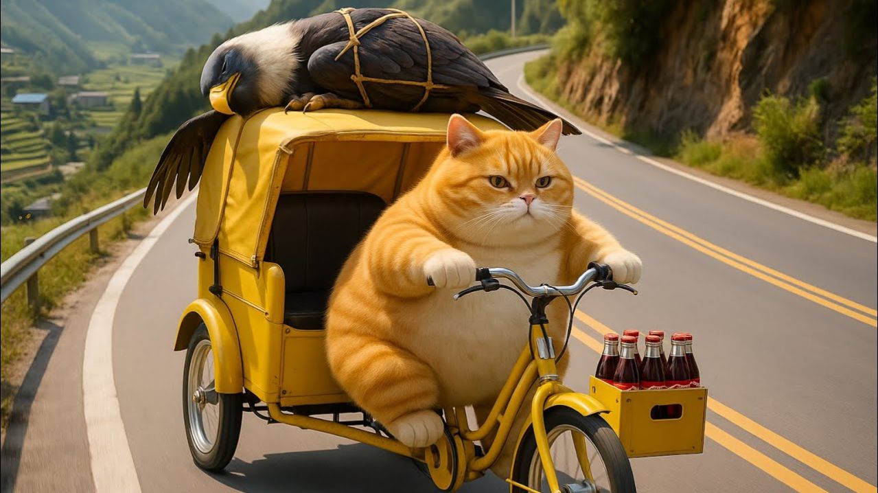 Как мама-кошка стригла шерсть на ферме и сшила котятам тигровые шапки 🐾🎩🐯