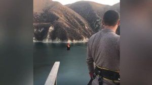 Зиплайн  над озером Казеной-Ам