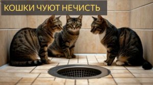 Кошки чуют нечисть (Мистическия история, душ, душевая, полтергейст, домашние животные)