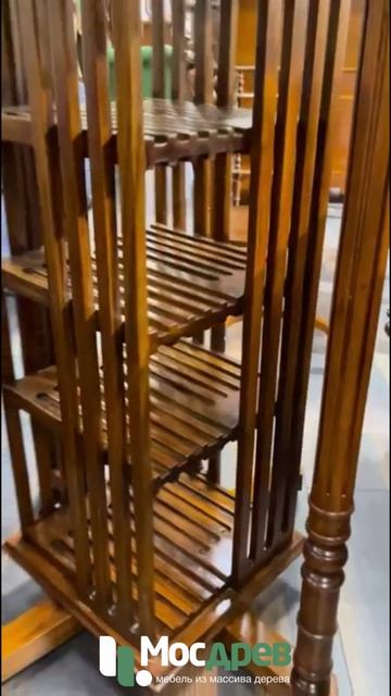 Подставка для CD/DVD дисков МИГ580 из красного дерева от фабрики Satin Furniture (Индонезия)