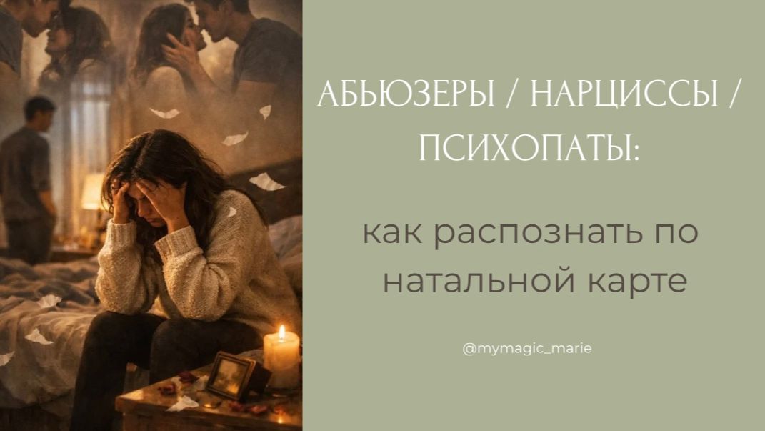 АБЬЮЗЕРЫ, ПСИХОПАТЫ, НАРЦИССЫ и как их распознать по натальной карте