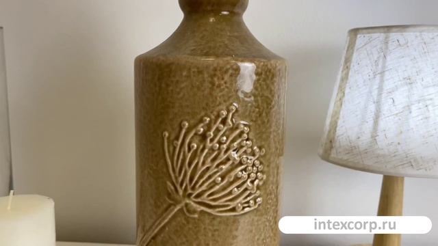 Декоративная ваза МЕДОУ, керамика, шоколадная, 30 см, 644738-1