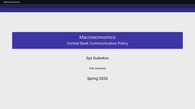 4.4. Central Bank Communication Policy