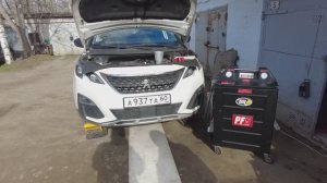 Peugeot 5008 AMN8 ATN8 Полная аппаратная замена масла в АКПП AW2 на WS присадка ArmActiv