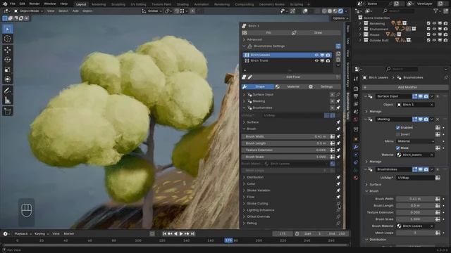 Brushstroke Tools For An Easy Painterly Look - Free Blender Addon