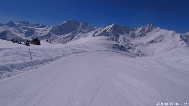 Гарабаши- Азау, с падением в конце трассы